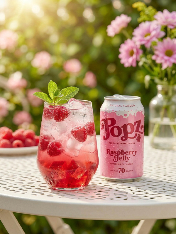 Popz Raspberry Jelly mocktails UK trend