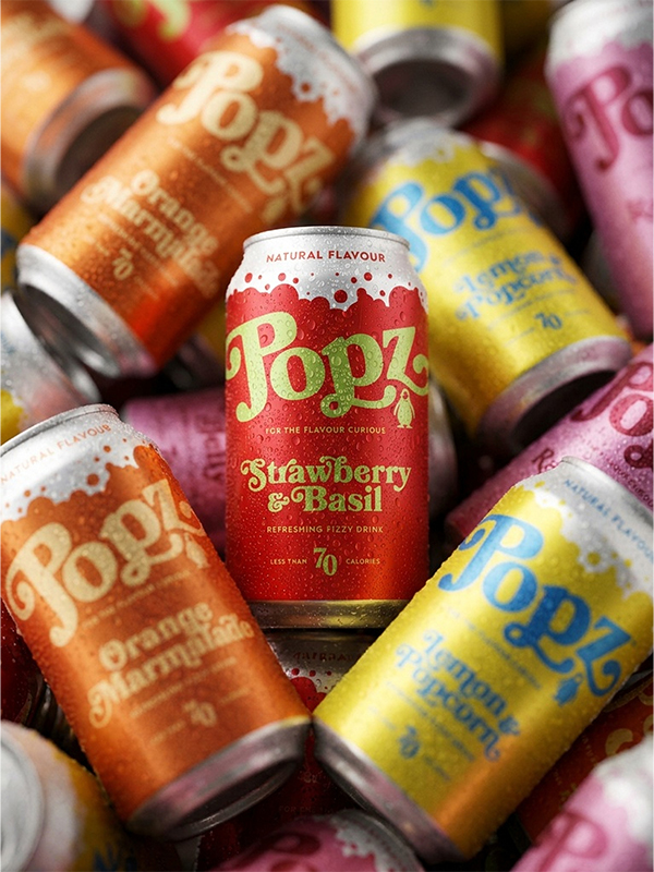 Strawberry Soda | Strawberry & Basil Flavour | POPZ
